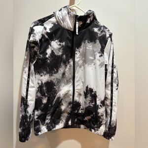 Hollister windbreaker Black and White Jacket like new